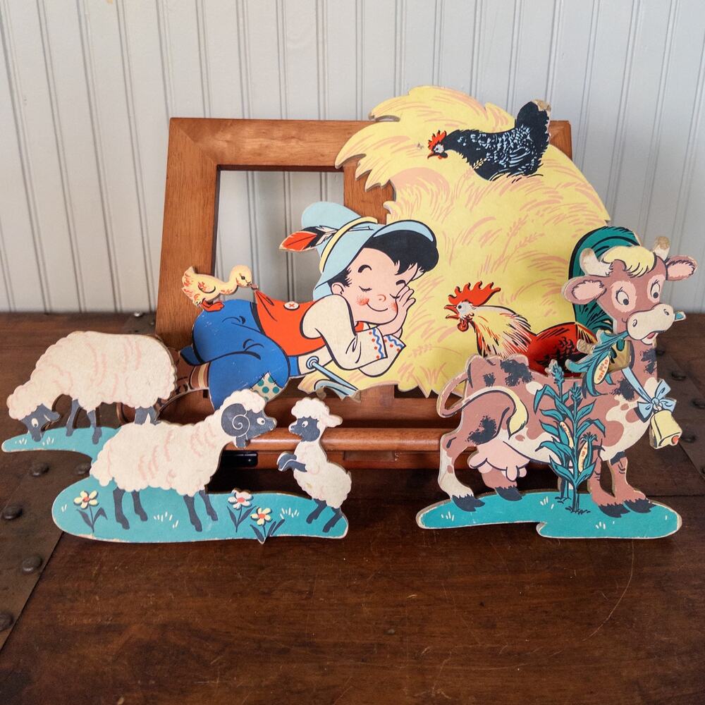 Dolly Toy Little Boy Blue Nursery Plaques, Mother Goose Pin Ups, 3 Piece Set